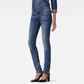 дънки,дамски,панталони,g,star,lynn,mid,waist,skinny,jeans,blue,(medium,aged)