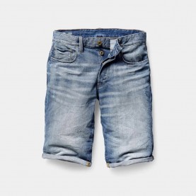 Къси панталони G-Star 3301.6 denim shorts - Blue (Medium Aged) къси,панталони,мъжки,панталони,g,star,3301.6,denim,shorts,blue,(medium,aged)