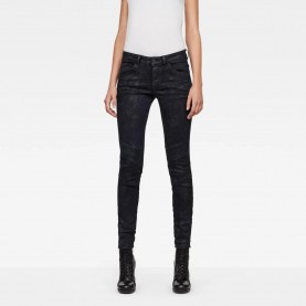 Дънки G-Star 5622 D-Motion 3D Mid Waist Skinny jeans - Black (Black Painted) дънки,дамски,панталони,g,star,5622,d,motion,3d,mid,waist,skinny,jeans,black,(black,painted)