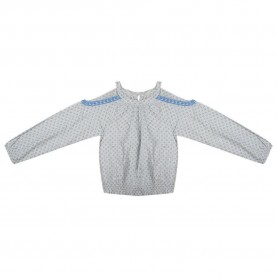 Pepe jeans Pola long sleeve blouse - Blue (Blue) дамски,блузи,pepe,jeans,pola,long,sleeve,blouse,blue,(blue)