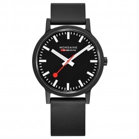 часовник,часовници,mondaine,essence,watch,black