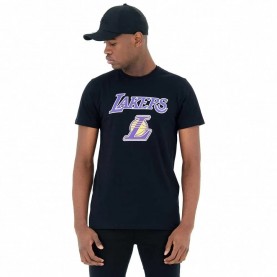 тениска,мъжки,тениски,new,era,team,logo,los,angeles,lakers,short,sleeve,t,shirt,black,(black)