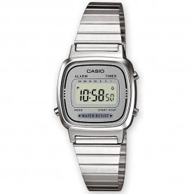 часовник,часовници,casio,retro,vintage,la,670wea,woman,watch,silver,(lcd)