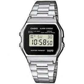 часовник,часовници,casio,a158,wea,woman,watch,silver,(black)