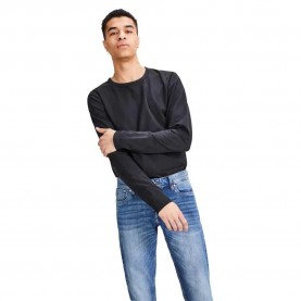 тениска,мъжки,тениски,jack,&,jones,basic,o,neck,long,sleeve,t,shirt,black,(black)