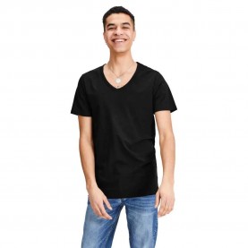 тениска,мъжки,тениски,jack,&,jones,basic,short,sleeve,v,neck,t,shirt,black,(black)