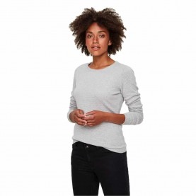 Блуза Vero moda Care Structure sweater - Grey (Light Grey Melange) блуза,дамски,пуловери,дамски,плетени,дрехи,vero,moda,care,structure,sweater,grey,(light,grey,melange)