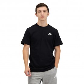 тениска,мъжки,тениски,nike,sportswear,club,short,sleeve,t,shirt,black,white,(black)