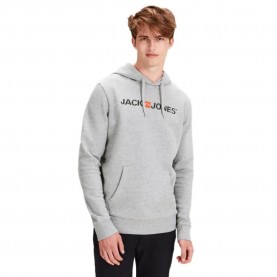 суичър,мъжки,пуловери,jack,&,jones,logo,hoodie,grey,(light,grey,melange)