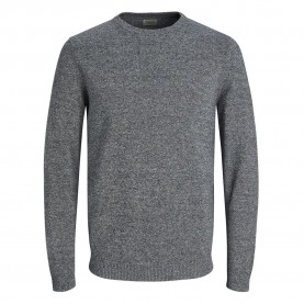 сако,мъжки,пуловери,jack,&,jones,essential,basic,knitted,sweater,grey,(navy,blazer,twisted,jet,stream)