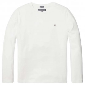 тениска,детски,тениски,tommy,hilfiger,basic,knit,long,sleeve,t,shirt,bright,white,(white)