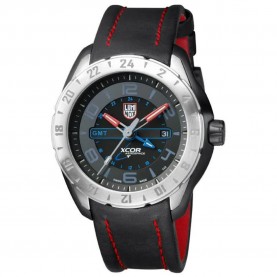 Часовник Luminox SXC Aerospace Steel GMT 5127 watch - Black / Silver (Black / Grey) часовник,часовници,luminox,sxc,aerospace,steel,gmt,5127,watch,black,silver,(black,grey)
