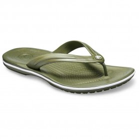 джапанки,мъжки,джапанки,и,чехли,crocs,crocband,flip,flops,green,(army,green,white)
