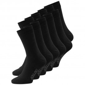 чорапи,мъжки,чорапи,jack,&,jones,plain,socks,10,pairs,black,(black)