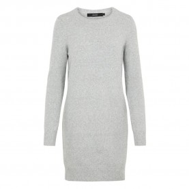 рокля,дамски,поли,и,рокли,vero,moda,doffy,o,neck,noos,short,dress,light,grey,melange,(grey)