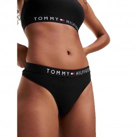 дамско,бельо,дамски,бикини,и,танкини,tommy,hilfiger,logo,thong,black,(black)