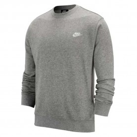 блуза,мъжки,пуловери,nike,sportswear,club,crew,sweatshirt,dark,grey,heather,white,(grey)