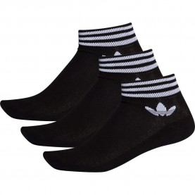 чорапи,мъжки,чорапи,adidas,originals,trefoil,ankle,half,cushion,socks,3,pairs,black,(black,white)