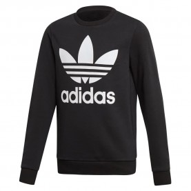 блуза,детски,блузи,adidas,originals,trefoil,crew,sweatshirt,black,white,(black)