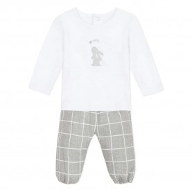 Absorba Ens long sleeve set - Grey (Heather Grey) детски,екипи,absorba,ens,long,sleeve,set,grey,(heather,grey)