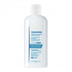 хигиена,коса,ducray,squanorm,gras,anti,dandruff,treatment,shampoo,200ml,white