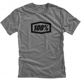 Тениска 100percent Essential short sleeve T-shirt - Grey (Gunmetal Heather) тениска,мъжки,тениски,дамски,тениски,100percent,essential,short,sleeve,t,shirt,grey,(gunmetal,heather)