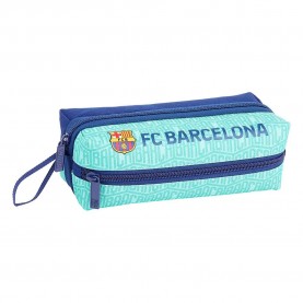 канцеларски,принадлежности,safta,fc,barcelona,third,19,20,3,zippers,pencil,case,blue,(turquoise)