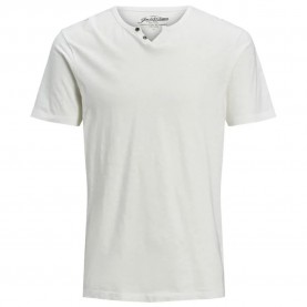 тениска,мъжки,тениски,jack,&,jones,split,slim,fit,short,sleeve,v,neck,t,shirt,cloud,dancer,(white)