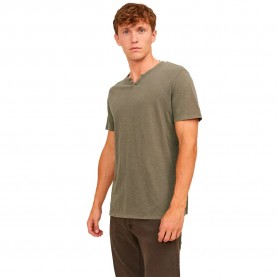 тениска,мъжки,тениски,jack,&,jones,split,slim,fit,short,sleeve,v,neck,t,shirt,green,(dusky,green)