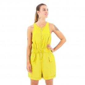 Superdry Quincy Summer sleeveless romper - Yellow (Oil Yellow) дамски,гащеризони,superdry,quincy,summer,sleeveless,romper,yellow,(oil,yellow)