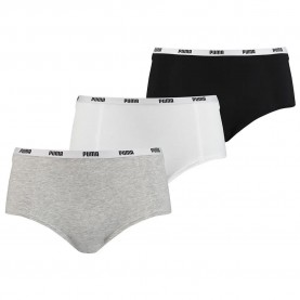 дамско,бельо,дамски,бикини,и,танкини,puma,mini,panties,3,units,multicolor,(white,grey,black)