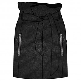 Пола Replay W9387.000.83254C skirt - Black (Black) пола,дамски,поли,и,рокли,replay,w9387.000.83254c,skirt,black,(black)
