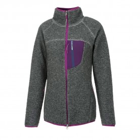 Wildcountry Transition fleece - Grey Melange / Purple дамски,блузи,wildcountry,transition,fleece,grey,melange,purple
