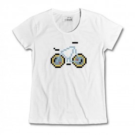тениска,дамски,тениски,cinelli,pixel,bike,lase,short,sleeve,t,shirt,white,(white)