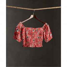 дамски,топове,superdry,kala,smocked,top,red,(red,all,over,print)