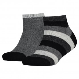 чорапи,детски,чорапи,tommy,hilfiger,basic,stripe,quarter,short,socks,2,pairs,black,(black)