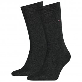 чорапи,мъжки,чорапи,tommy,hilfiger,classic,socks,2,pairs,anthracite,melange,(grey)
