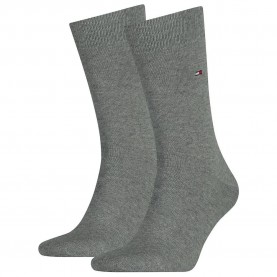 чорапи,мъжки,чорапи,tommy,hilfiger,classic,socks,2,pairs,middle,grey,melange,(grey)
