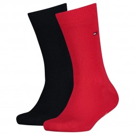 чорапи,детски,чорапи,tommy,hilfiger,basic,socks,2,pairs,red,black,(tommy,original)