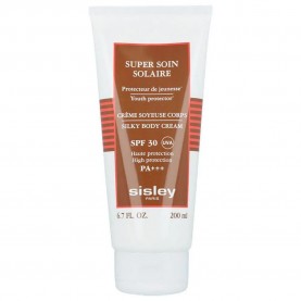 козметика,за,защита,от,слънце,sisley,super,soin,solaire,silky,body,cream,spf30,200ml,white
