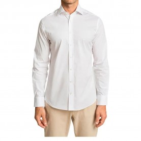 Риза с дълъг ръкав Hackett Stretch Pop Bc long sleeve shirt - White (White) риза,с,дълъг,ръкав,мъжки,ризи,hackett,stretch,pop,bc,long,sleeve,shirt,white,(white)