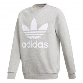 детска,блуза,детски,горнища,с,качулка,adidas,originals,trefoil,crew,sweatshirt,grey