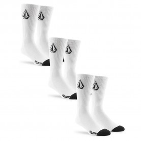 чорапи,мъжки,чорапи,volcom,full,stone,crew,socks,3,pairs,white,(white)