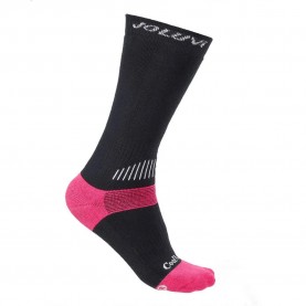 чорапи,дамски,чорапи,joluvi,coolmax,pressor,long,socks,2,pairs,black,(black,neon,pink)