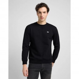 блуза,мъжки,пуловери,lee,plain,crew,sweatshirt,black