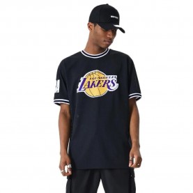 тениска,мъжки,тениски,new,era,nba,oversized,applique,los,angeles,lakers,short,sleeve,t,shirt,black