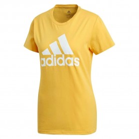 Тениска Adidas Badge Of Sport Cotton short sleeve T-shirt - Yellow (Active Gold) тениска,мъжки,тениски,дамски,тениски,adidas,badge,of,sport,cotton,short,sleeve,t,shirt,yellow,(active,gold)
