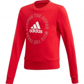 Анцуг Adidas Bold Crew tracksuit - Red (Scarlet / White) анцуг,детски,анцузи,adidas,bold,crew,tracksuit,red,(scarlet,white)