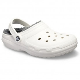 Crocs Classic Lined clogs - White (White / Grey) дамски,сандали,и,чехли,мъжки,сандали,мъжки,джапанки,и,чехли,crocs,classic,lined,clogs,white,(white,grey)