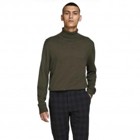 блуза,мъжки,пуловери,jack,&,jones,emil,knit,high,neck,sweater,green,(olive,night,detail,melange)